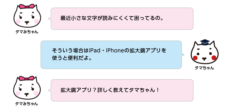 Ipad Iphoneの拡大鏡アプリの使い方 E タマヤ