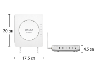 BUFFALO 無線アクセスポイント PoE対応/1000BASE-T/WiFi6 WAPM-AX4R ACアダプタ無し サイズ