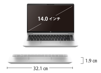 HP ProBook 445 G10（Ryzen7/メモリ16GB）SSDモデル（FullHD）【マンスリーレンタル】 サイズ