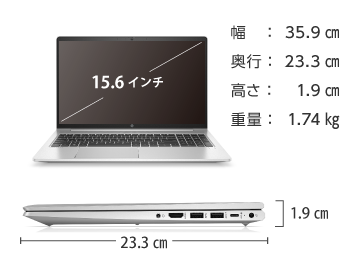 HP ProBook 450 G8【マンスリーレンタル】 画像2