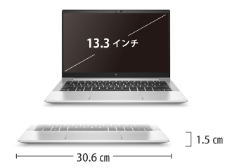 HP EliteBook 630 G10（i5/メモリ16GB）SSDモデル（FullHD）【マンスリーレンタル】 サイズ