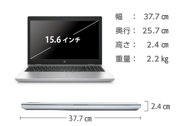 HP ProBook 650 G4（i7/メモリ16GB）SSDモデル（FullHD） 画像2