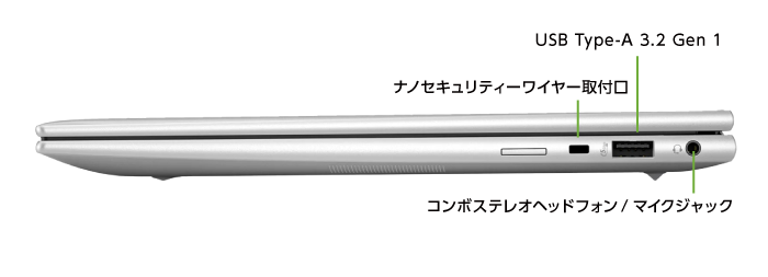 HP EliteBook 860 G11（Ultra 7/メモリ16GB）SSDモデル（FullHD）(右側)