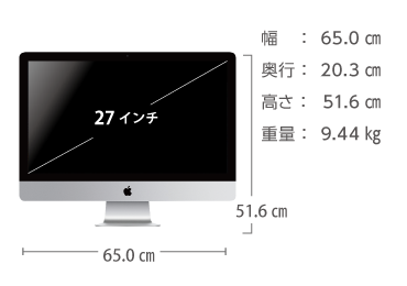 iMac Retina 27インチ(5K) MNE92J/A 画像1