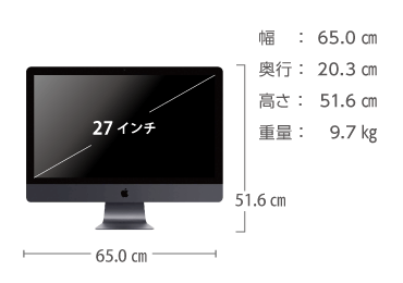 iMac Pro 27インチ Z0UR【マンスリーレンタル】 画像2