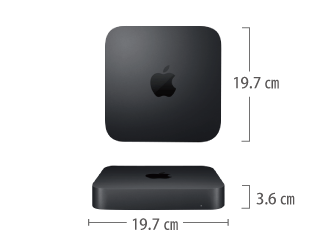 Mac mini Z0ZT サイズ