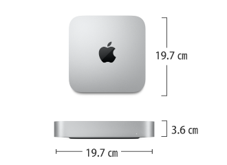 Mac mini Z12N【マンスリーレンタル】 サイズ