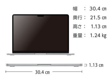 MacBook Air 13インチ Z15W【マンスリーレンタル】 画像2