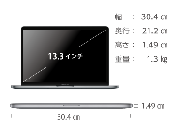 MacBook Pro Retina 13インチ MUHR2J/A【マンスリーレンタル】 画像2