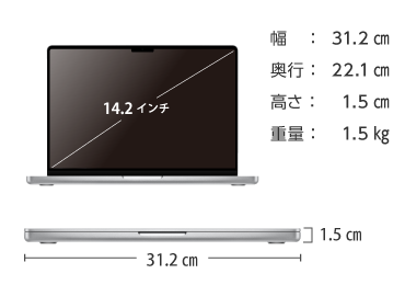 MacBook Pro Liquid Retina XDR 14インチ Z1JS 画像2