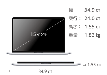 MacBook Pro Retina 15インチ MV922J/A【マンスリーレンタル】 画像2