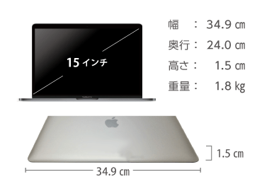 MacBook Pro Retina 15インチ MLW72J/A 画像2