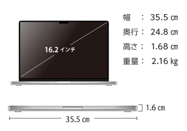 MacBook Pro Liquid Retina 16インチ Z177（M2 Maxモデル）【マンスリーレンタル】 画像2