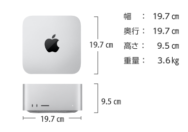 Mac Studio MJMW3J/A【マンスリーレンタル】 画像2