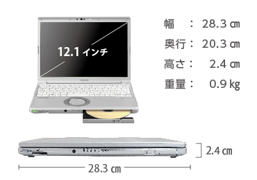 Panasonic レッツノート CF-SV7HD4VS (メモリ8GB/SSD 256Bモデル)【マンスリーレンタル】 画像2